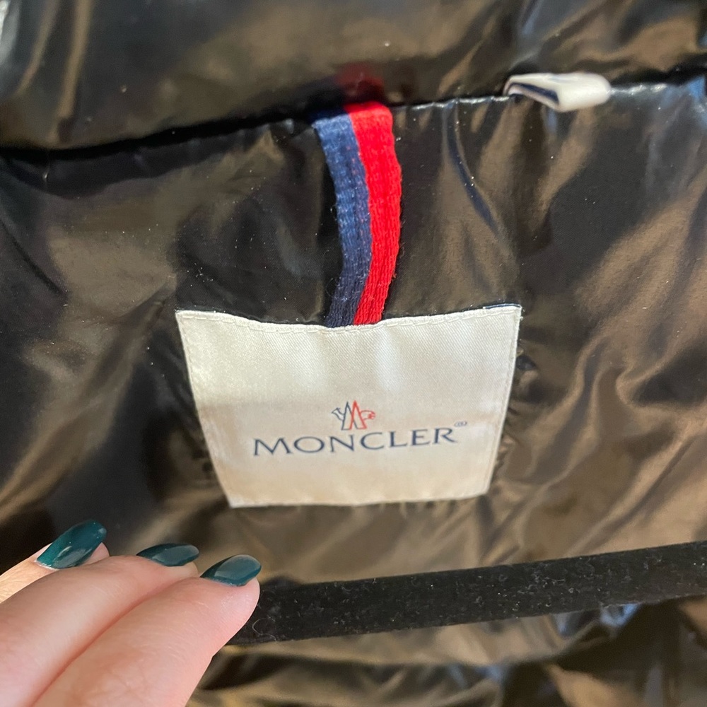 Moncler Maya Black Jacket Kids Size 12Y - Picture 8 of 10